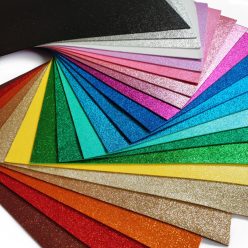   Hârtie Gumată Mare cu Sclipici - EVA Foam cu sclipici - 2mm